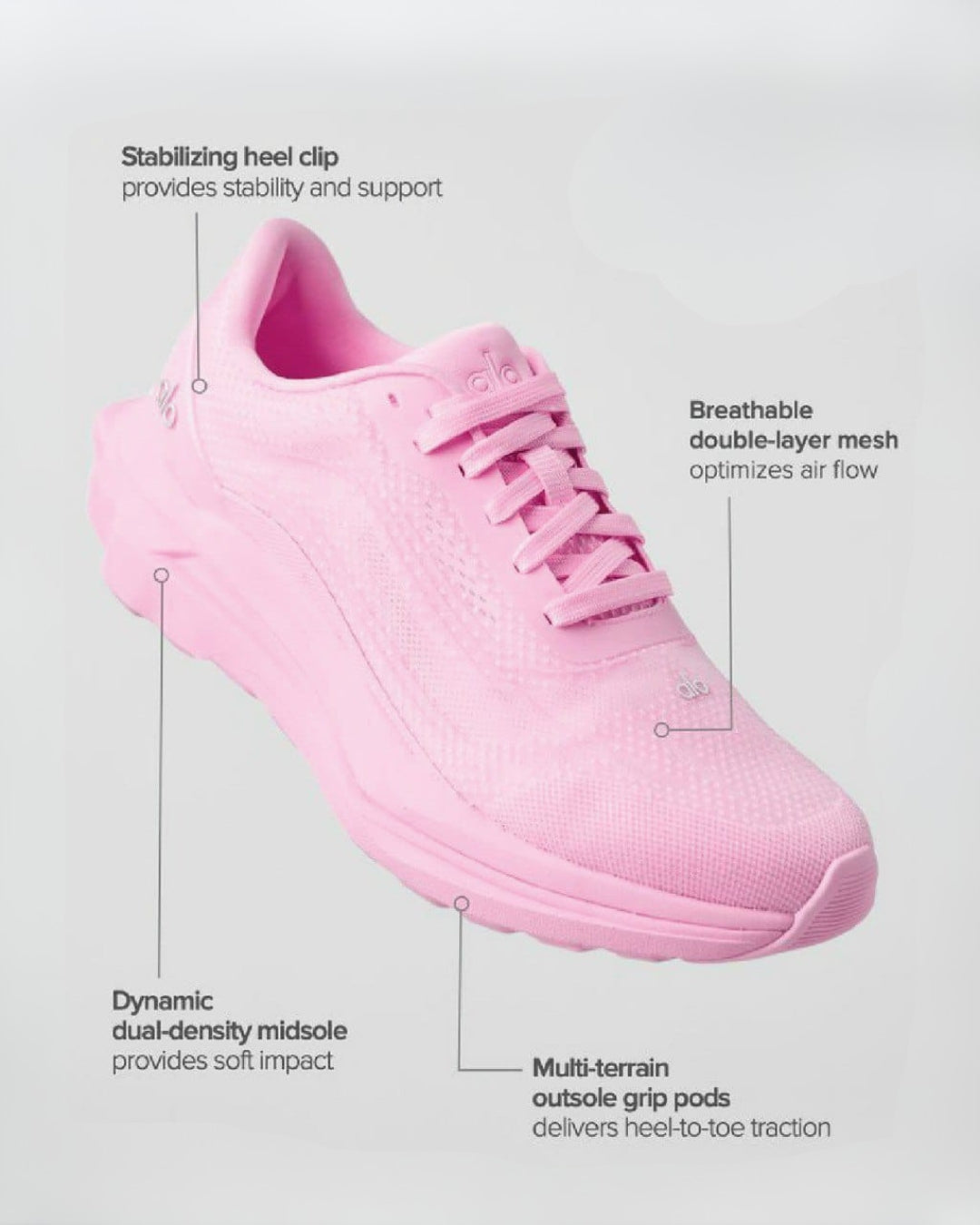 ALO Runner Shoes Pink