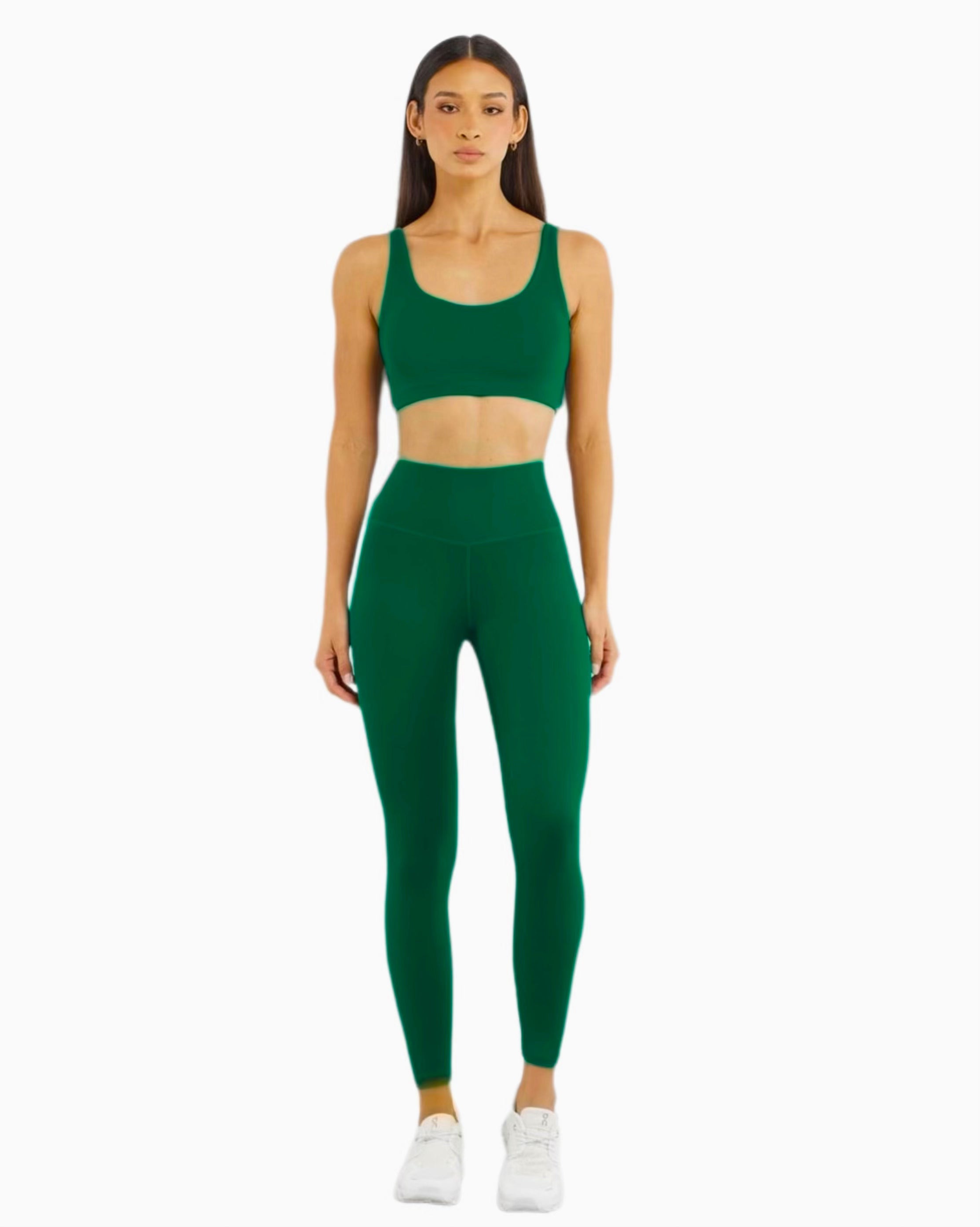 Forest green High Rise Legging
