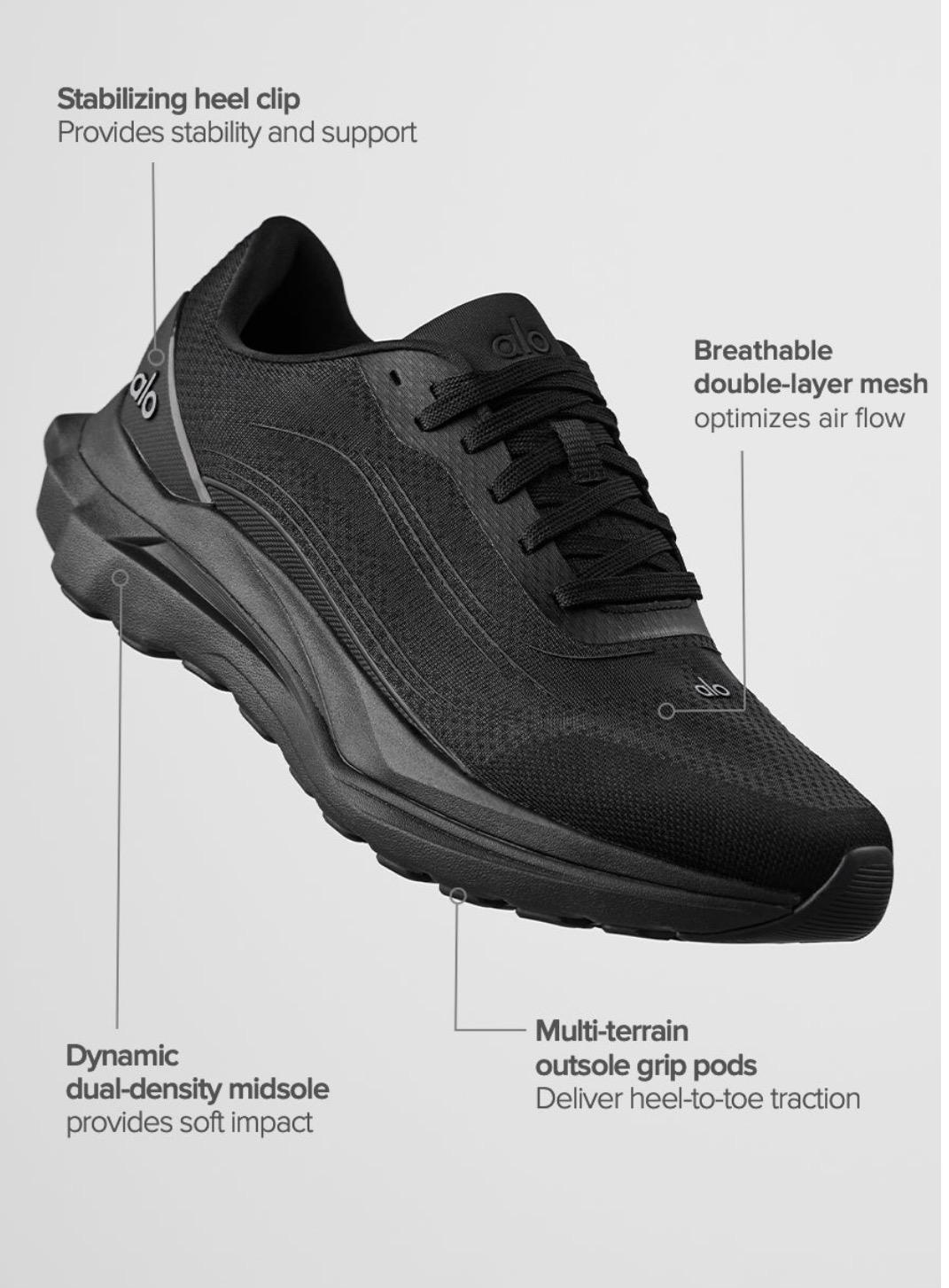 ALO Runner Shoes Full Black